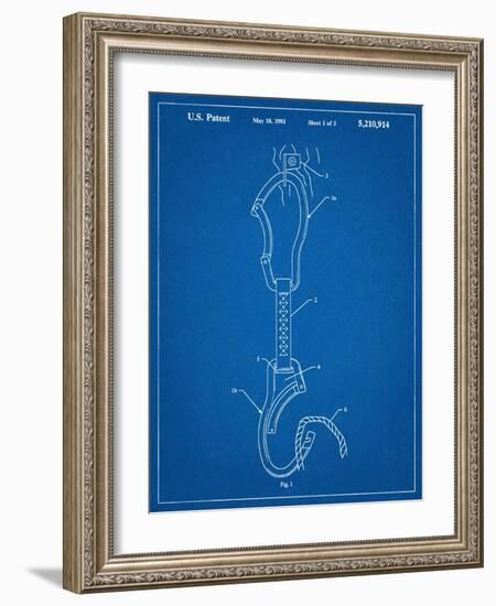 Climber's Caribiner Patent--Framed Art Print