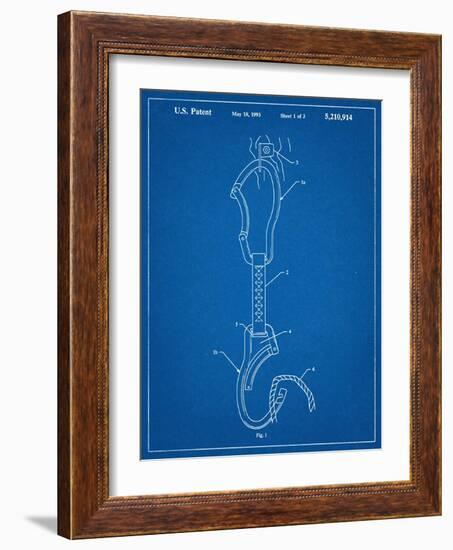 Climber's Caribiner Patent-null-Framed Art Print