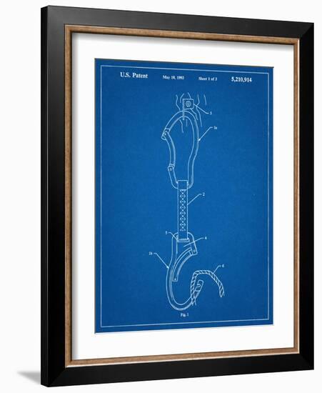 Climber's Caribiner Patent-null-Framed Art Print