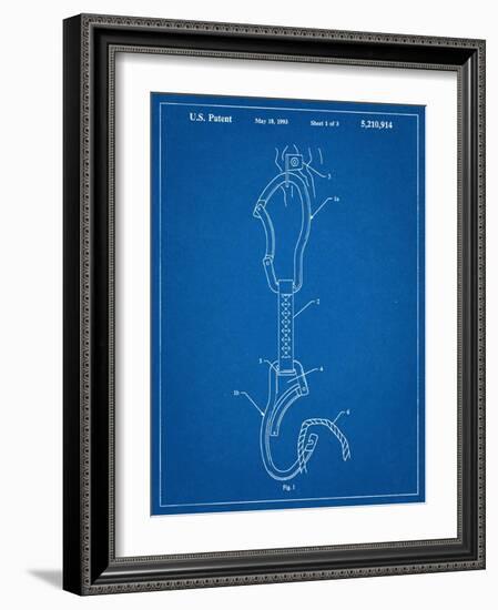 Climber's Caribiner Patent-null-Framed Art Print