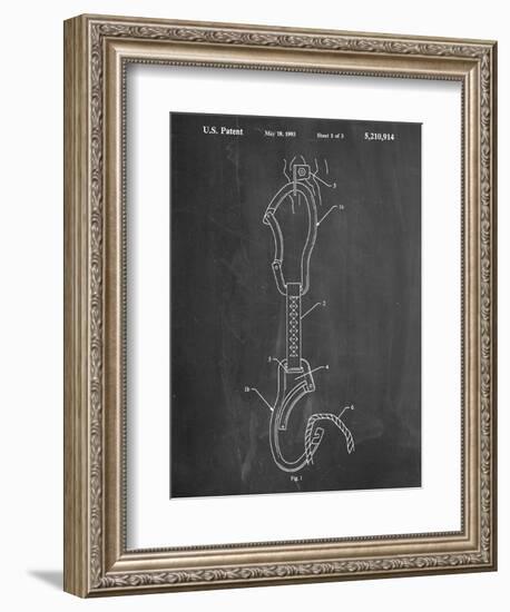 Climber's Caribiner Patent-null-Framed Art Print