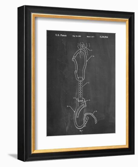 Climber's Caribiner Patent-null-Framed Art Print