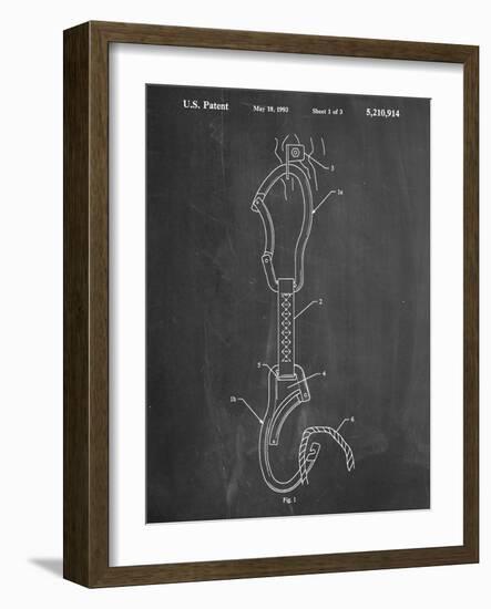 Climber's Caribiner Patent-null-Framed Art Print