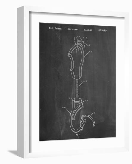 Climber's Caribiner Patent-null-Framed Art Print