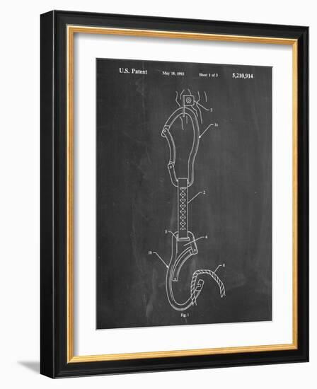 Climber's Caribiner Patent-null-Framed Art Print