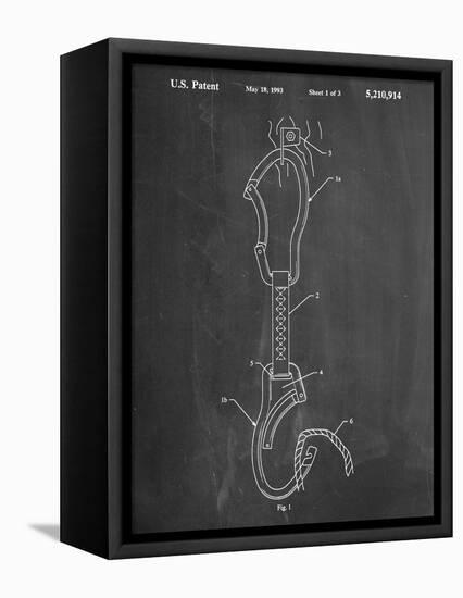 Climber's Caribiner Patent-null-Framed Stretched Canvas