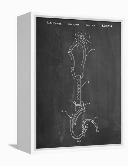 Climber's Caribiner Patent-null-Framed Stretched Canvas