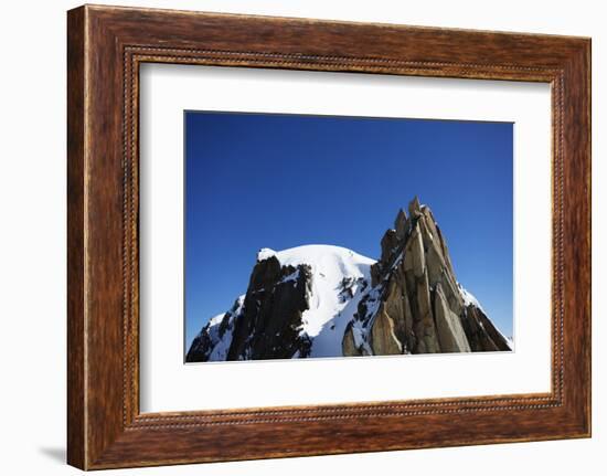 Climbers on Midi Plan traverse, Chamonix, Haute Savoie, Rhone Alpes, French Alps, France, Europe-Christian Kober-Framed Photographic Print