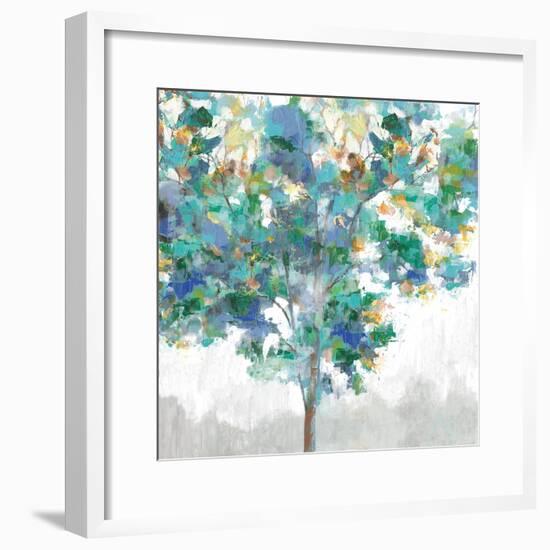 Climbing Blue-Eva Watts-Framed Art Print