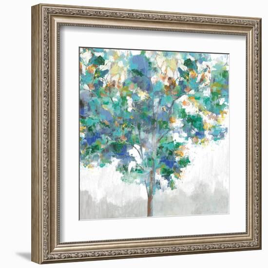 Climbing Blue-Eva Watts-Framed Art Print