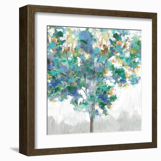 Climbing Blue-Eva Watts-Framed Art Print