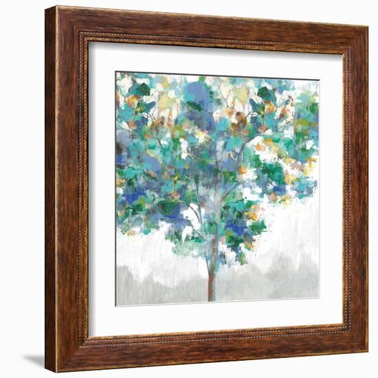 Climbing Blue-Eva Watts-Framed Art Print