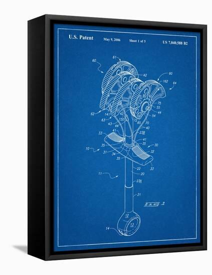 Climbing Cam, Omega Pacific Link Cam Patent-null-Framed Stretched Canvas