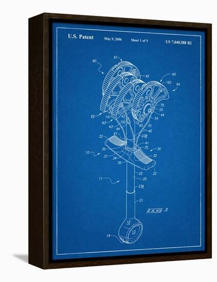 Climbing Cam, Omega Pacific Link Cam Patent-null-Framed Stretched Canvas