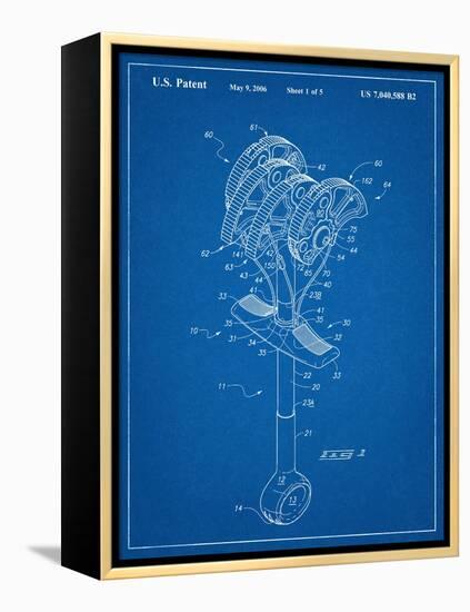 Climbing Cam, Omega Pacific Link Cam Patent-null-Framed Stretched Canvas