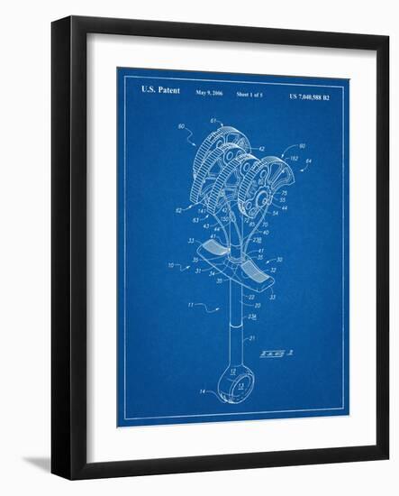 Climbing Cam, Omega Pacific Link Cam Patent-null-Framed Art Print