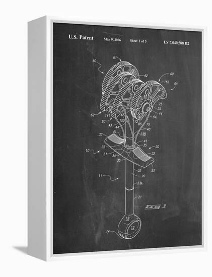 Climbing Cam, Omega Pacific Link Cam Patent-null-Framed Stretched Canvas