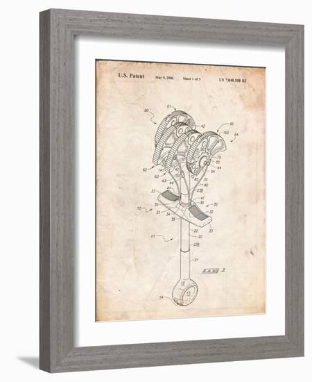 Climbing Cam, Omega Pacific Link Cam Patent-Cole Borders-Framed Art Print