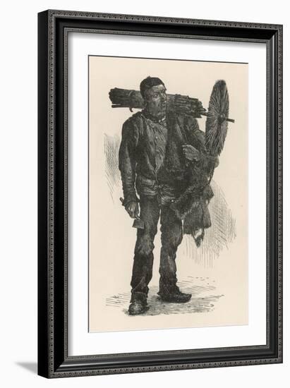 Climbing Chimney Sweep-null-Framed Art Print