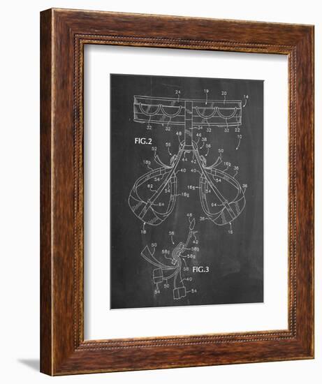 Climbing Harness Patent-null-Framed Art Print