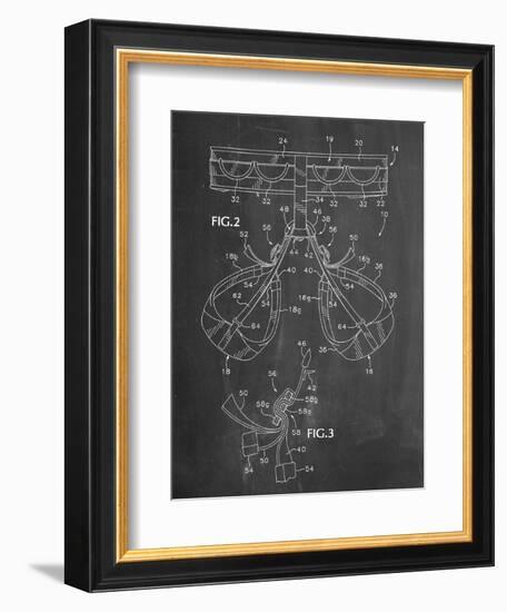 Climbing Harness Patent-null-Framed Premium Giclee Print