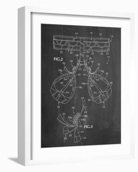 Climbing Harness Patent-null-Framed Art Print