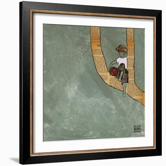 Climbing in the Wind-Kelsey Hochstatter-Framed Art Print