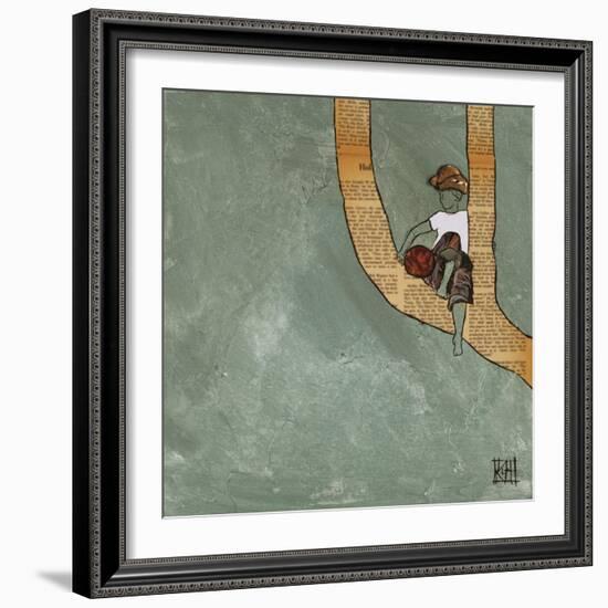 Climbing in the Wind-Kelsey Hochstatter-Framed Art Print