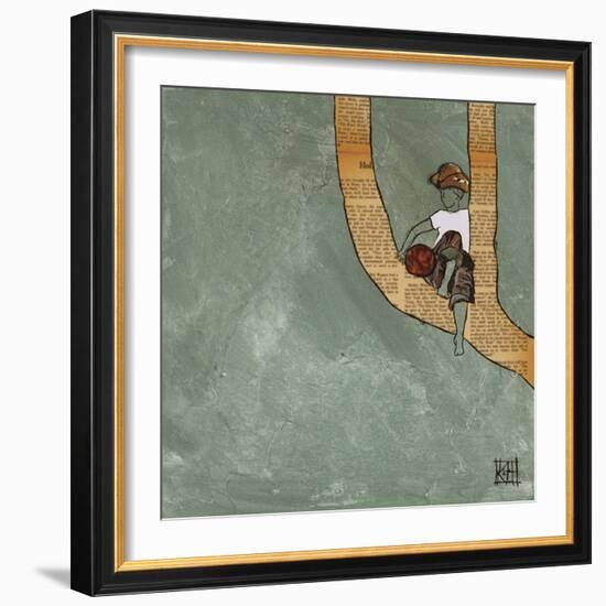 Climbing in the Wind-Kelsey Hochstatter-Framed Art Print