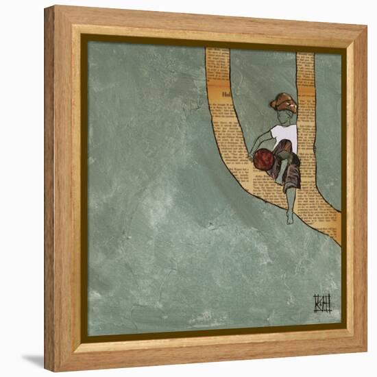Climbing in the Wind-Kelsey Hochstatter-Framed Stretched Canvas