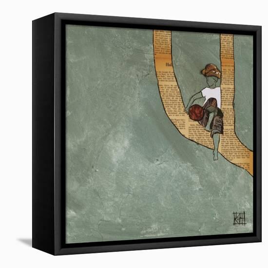 Climbing in the Wind-Kelsey Hochstatter-Framed Stretched Canvas