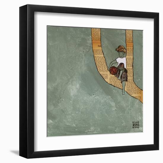 Climbing in the Wind-Kelsey Hochstatter-Framed Art Print