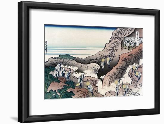 Climbing Mt. Fuji-Katsushika Hokusai-Framed Art Print