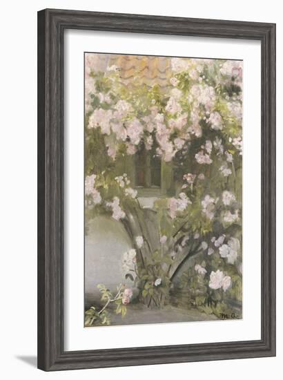 Climbing Roses, 1912-Michael Peter Ancher-Framed Giclee Print