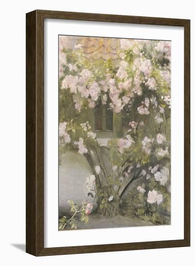 Climbing Roses, 1912-Michael Peter Ancher-Framed Giclee Print