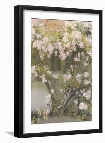 Climbing Roses, 1912-Michael Peter Ancher-Framed Giclee Print