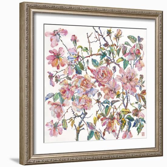 Climbing Roses-Sofia Perina-Miller-Framed Giclee Print