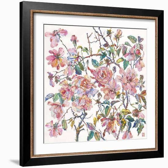 Climbing Roses-Sofia Perina-Miller-Framed Giclee Print