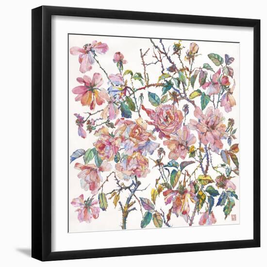 Climbing Roses-Sofia Perina-Miller-Framed Giclee Print