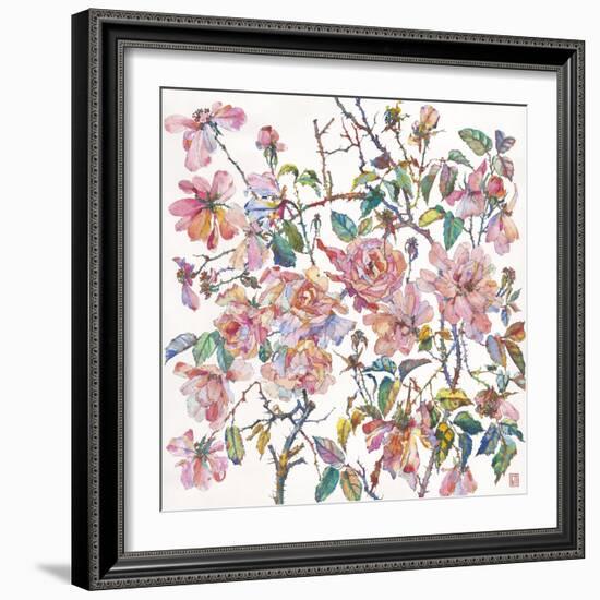 Climbing Roses-Sofia Perina-Miller-Framed Giclee Print