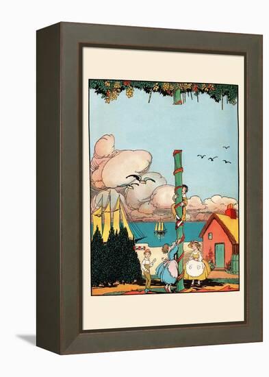 Climbing The Sugar Plum Tree-Eugene Field-Framed Stretched Canvas
