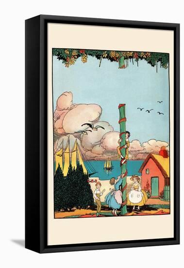 Climbing The Sugar Plum Tree-Eugene Field-Framed Stretched Canvas