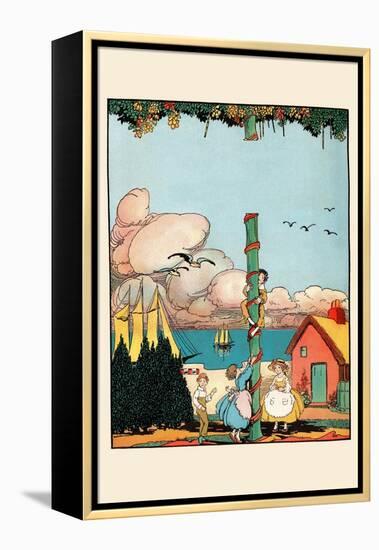 Climbing The Sugar Plum Tree-Eugene Field-Framed Stretched Canvas