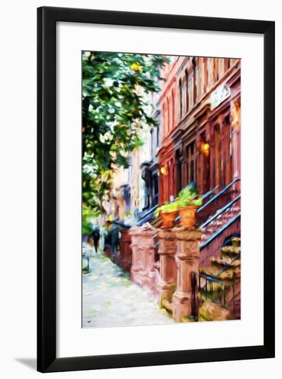 Climbs Stairs - In the Style of Oil Painting-Philippe Hugonnard-Framed Giclee Print