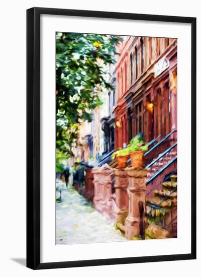Climbs Stairs - In the Style of Oil Painting-Philippe Hugonnard-Framed Giclee Print