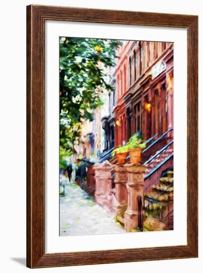 Climbs Stairs - In the Style of Oil Painting-Philippe Hugonnard-Framed Giclee Print