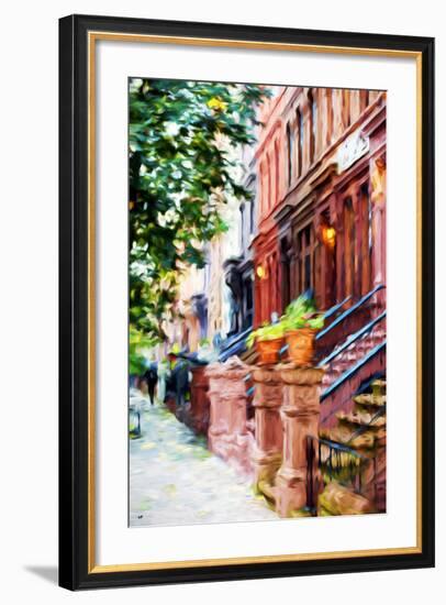 Climbs Stairs - In the Style of Oil Painting-Philippe Hugonnard-Framed Giclee Print