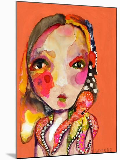 Clingy Shoulder-Wyanne-Mounted Giclee Print