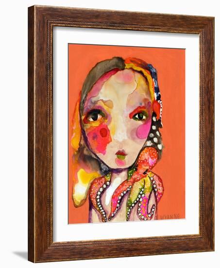 Clingy Shoulder-Wyanne-Framed Giclee Print