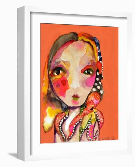 Clingy Shoulder-Wyanne-Framed Giclee Print